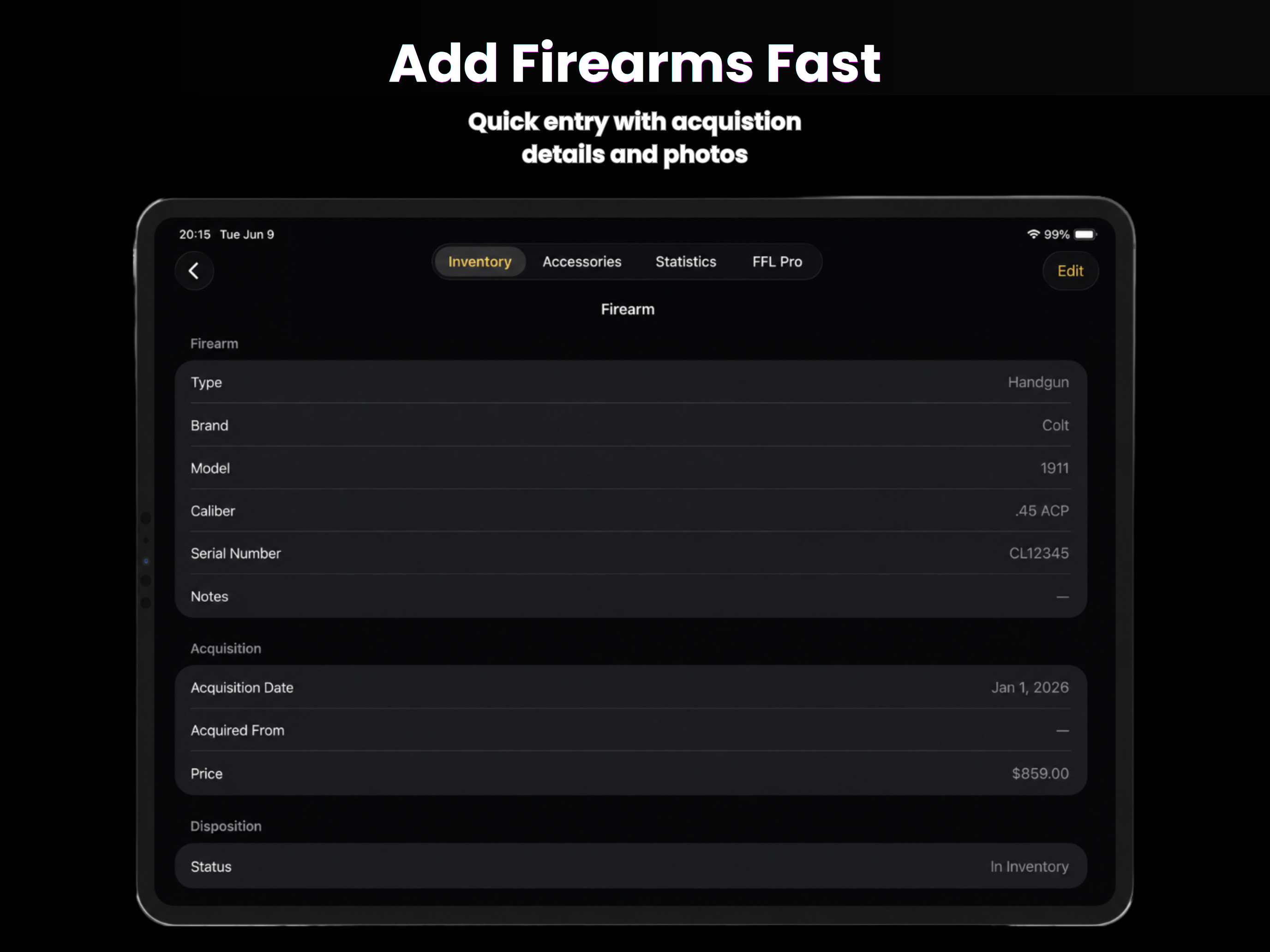 Armory Inventory
