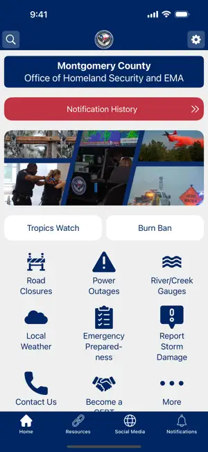 Montgomery County OHSEM screenshot 1