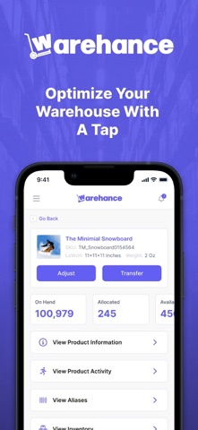 Warehance screenshot