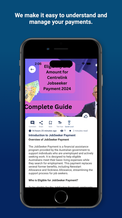 AU Jobseeker Payment Guide Screenshot