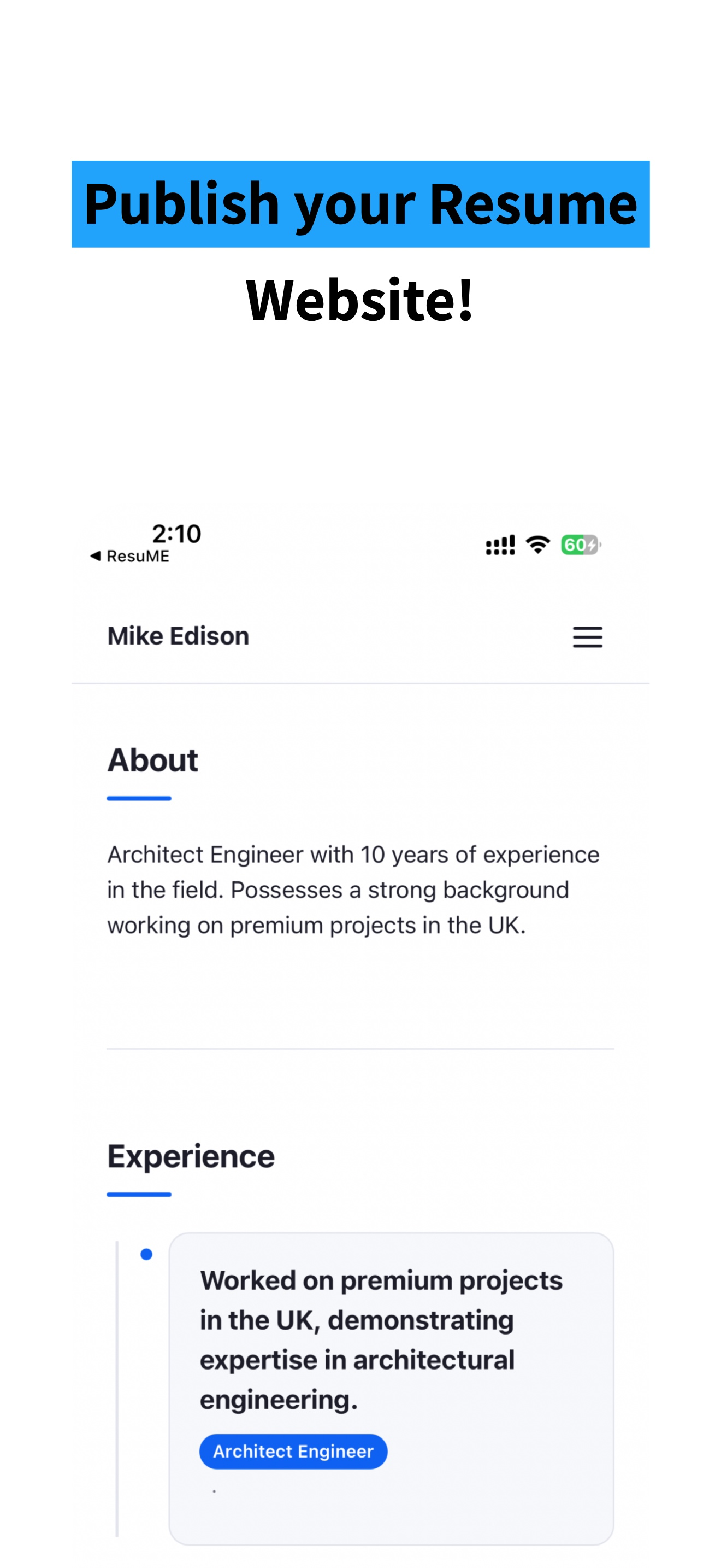 ResuME Maker - CV Jobs Builder