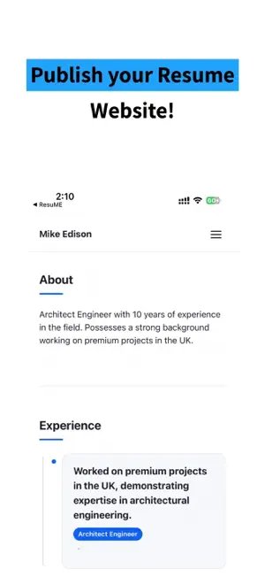 ResuME Maker - CV Jobs Builder screenshot 3