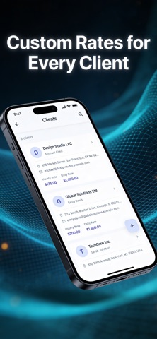 Calvo: Invoice from Calendar screenshot