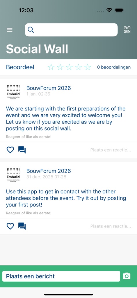 Embuild events - Social Networking App | MWM