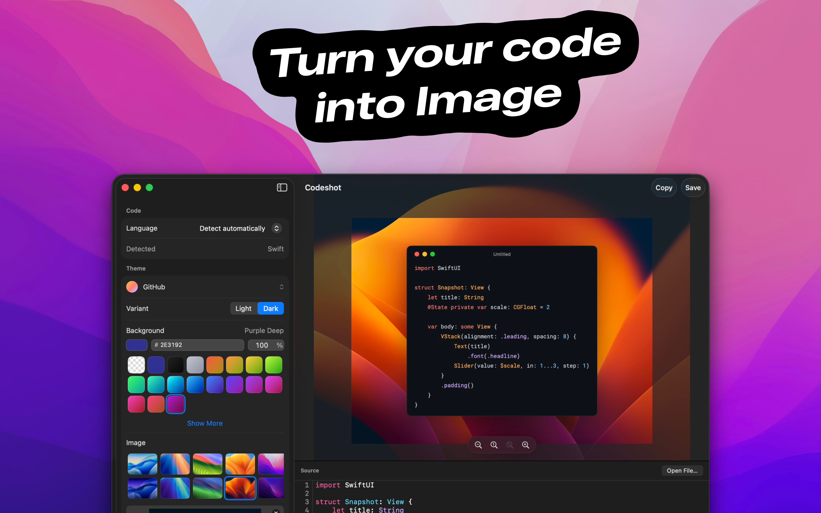 Codeshot screenshot 7