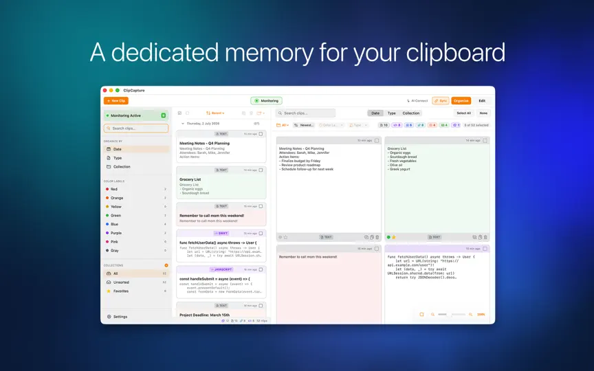 Скриншот ClipCapture: Clipboard Manager на iPhone 2