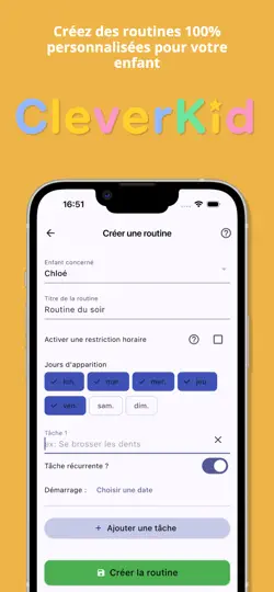 Capture d'écran de CleverKid – Routines Enfants sur iPhone 3