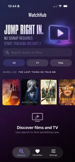 WatchHub: TV & Movie Tracker screenshot 1