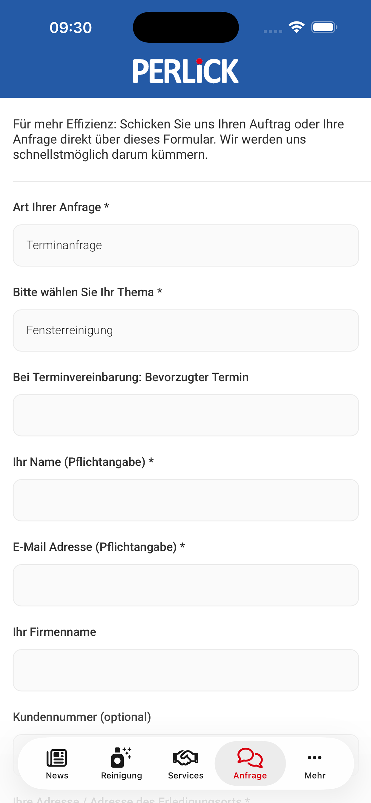 Perlick Service Ratingen screenshot 3