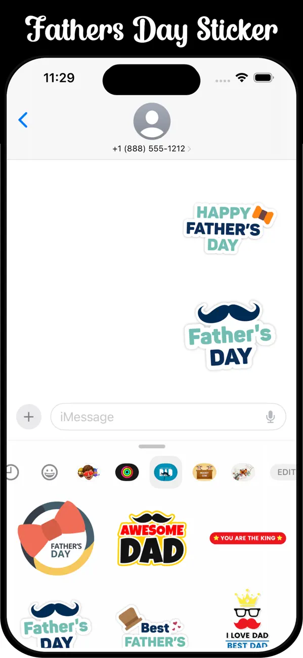 Screenshot #1 pour Fathers Day Emojis