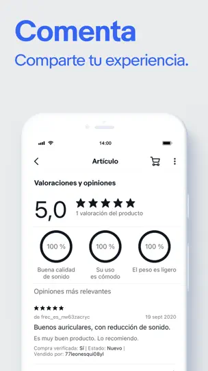 Captura de pantalla de EBay: Comprar Y Vender De Todo en iPhone 5