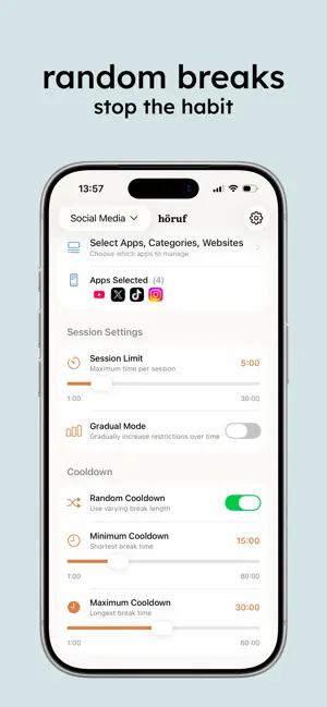höruf: Stop Doomscrolling screenshot 2