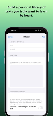 Poem Learner: by NS Apps Screenshot 5 of 5
