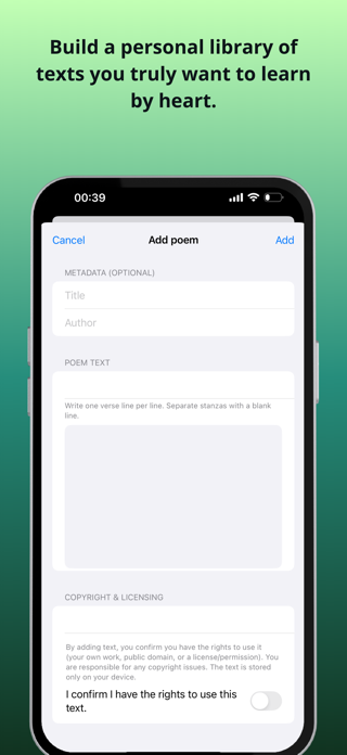 Poem Learner: by NS Apps Screenshot 5 of 5