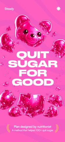 Steady: Quit Sugar Tracker iPhone screenshot