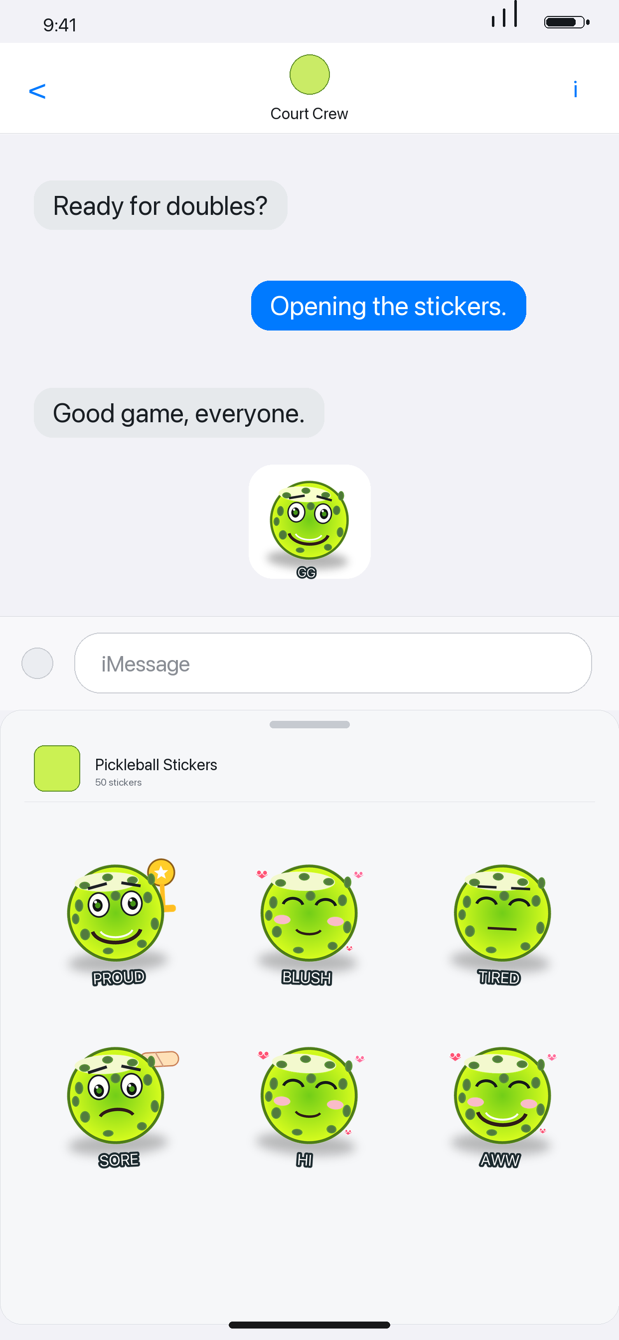 Pickleball Stickers Pro screenshot 4