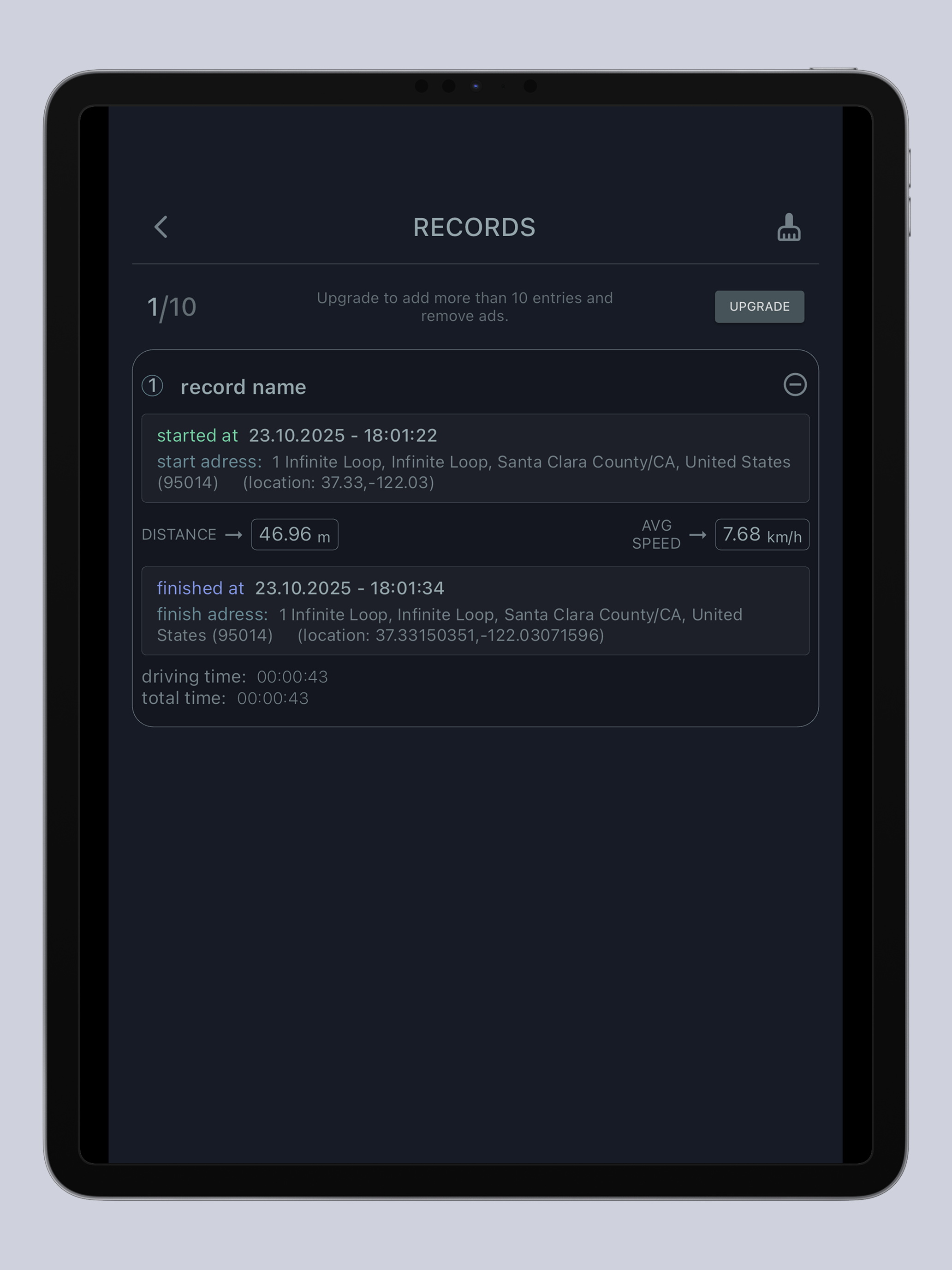 TrueMeter: Drive Distance Calc screenshot 10