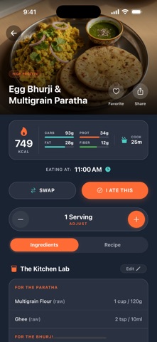 Nosh AI: Meal Planner iPhone screenshot
