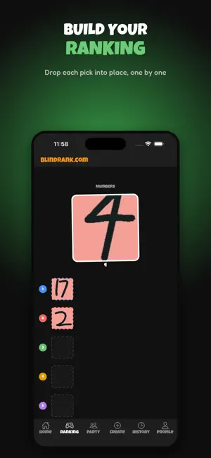 BlindRank: Blind Ranking Game screenshot 1