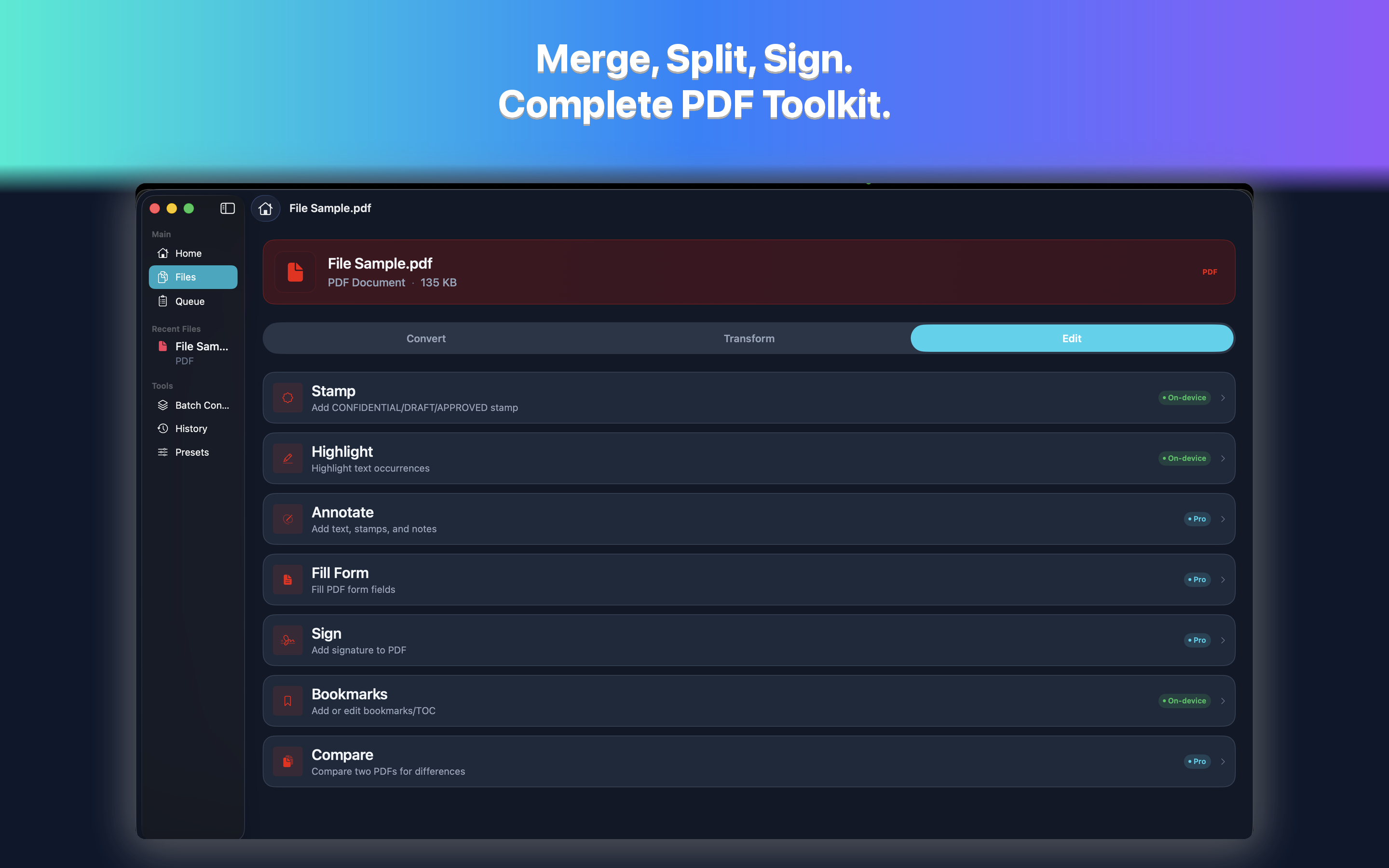 Filemorph: Convert & Edit