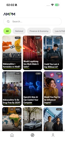 AM:PM Short Video News App iPhone screenshot 2