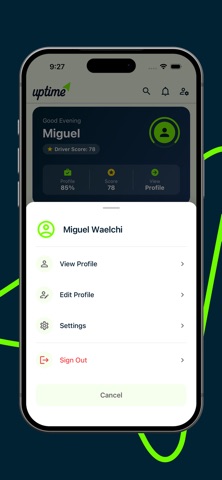 Uptime Driver App screenshot