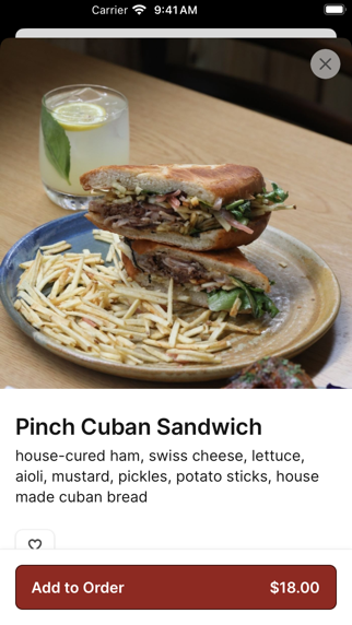 Pinch Kitchen+Bar iPhone screenshot 4 - Food & Drink app