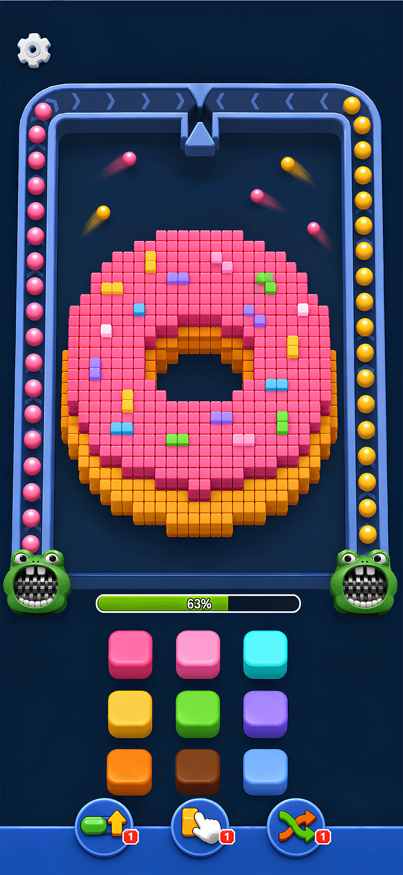 Bounce Sort - Ball Color Pixel screenshot 3