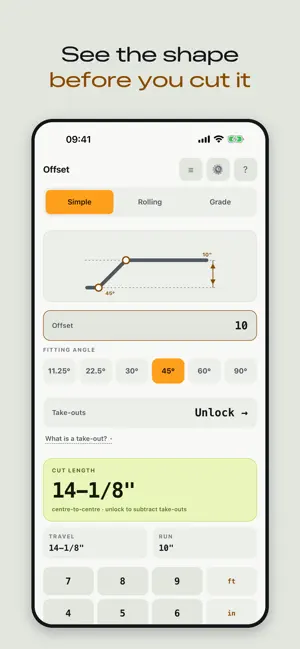 Pipe Offset Calc: Spoolset screenshot 1