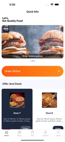 Quick Bite Online screenshot