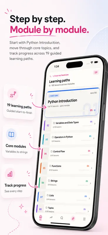 Learn Python: Coding for All screenshot 2 of 10