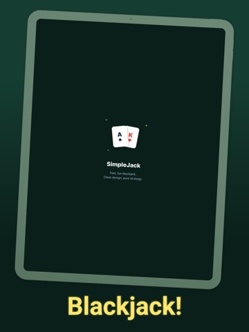 SimpleJack 21: Blackjack Game iPad screenshot