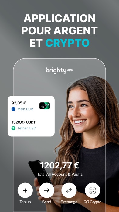 Screenshot #1 pour Brighty: Crypto Card&AI Invest