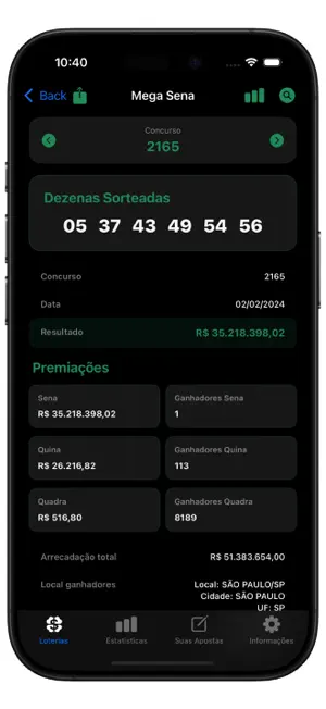 Loterias Da Sorte screenshot 2