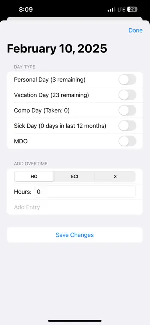 Cruz’s Calendar screenshot 3