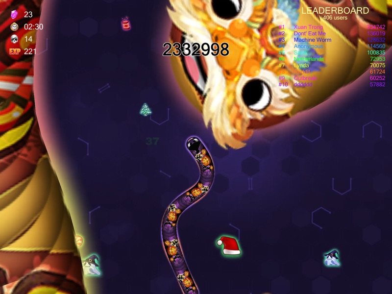 Worm.io - Snake & Worm IO Game screenshot 5