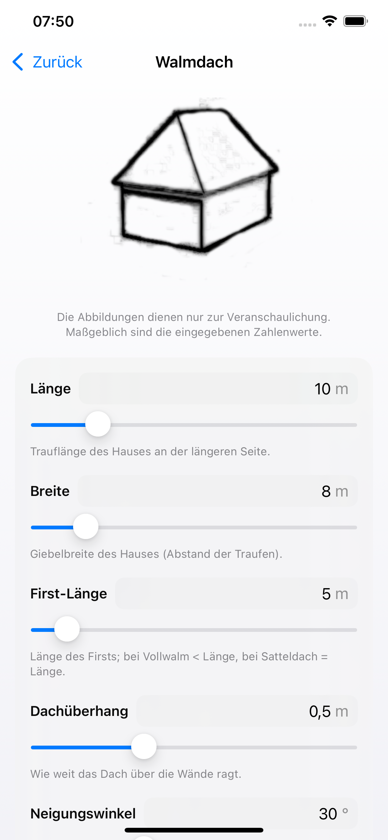 RoCa - roof calculator