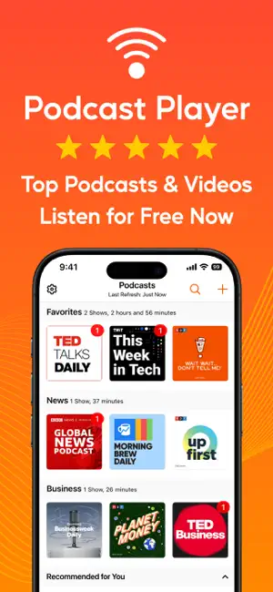 Podcast Player - Video & RSS iPhone screenshot 1