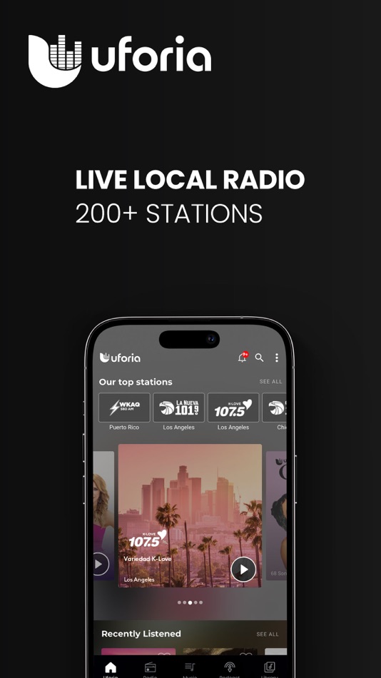 Uforia: Radio, Podcast, Music - 8.1.1 - (iOS)