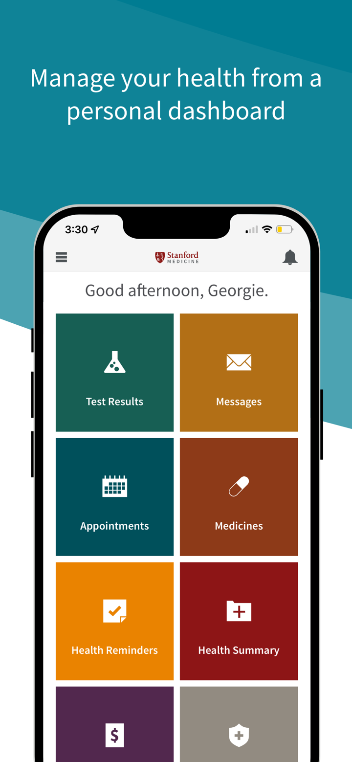 Stanford Health Care MyHealth screenshot 1