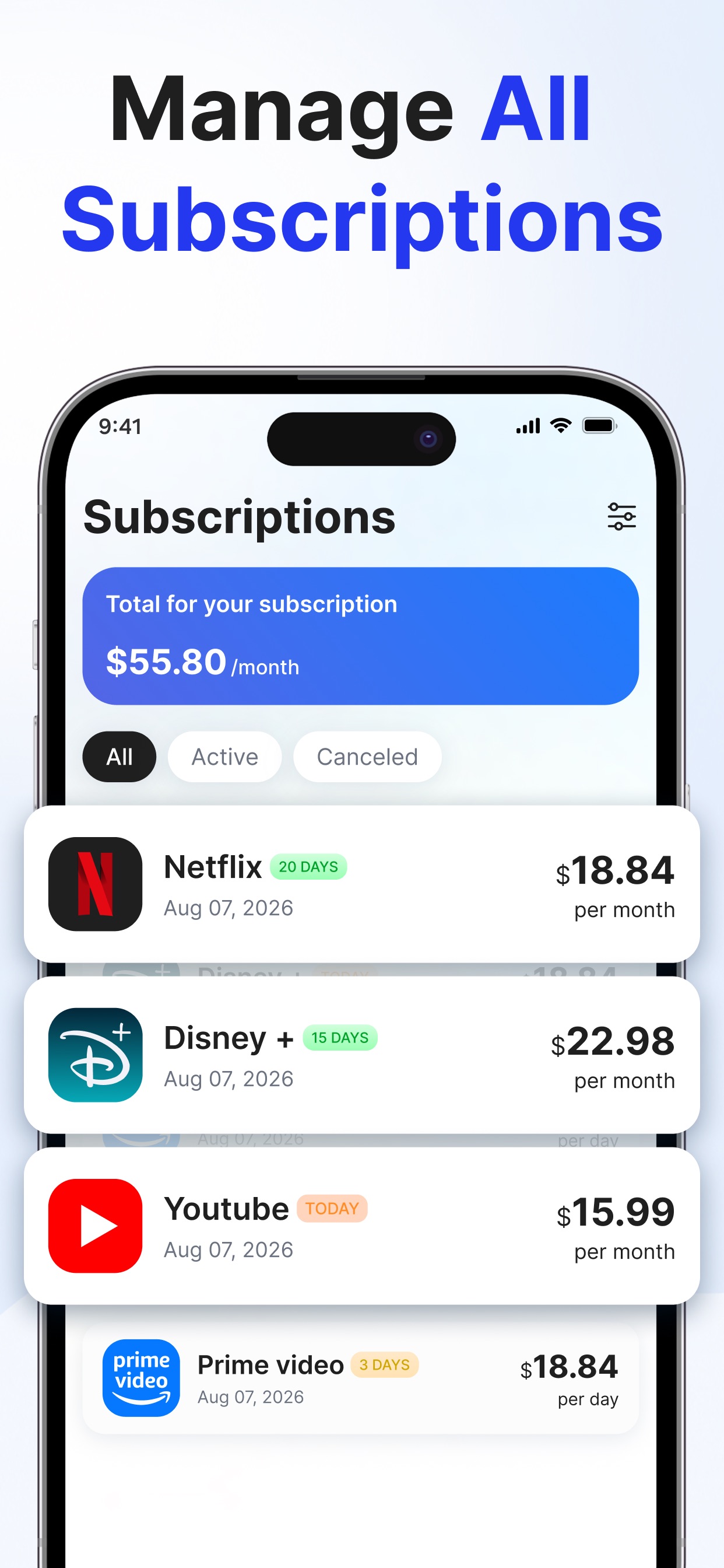 Screenshot 2 of Cancel Subscriptions・