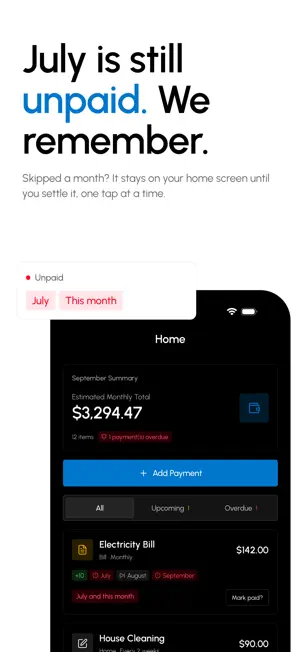 Last Payment: Bill Tracker screenshot 2