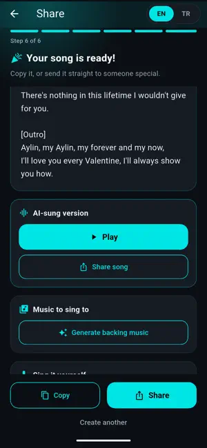AI Custom Song Gift Maker screenshot 1