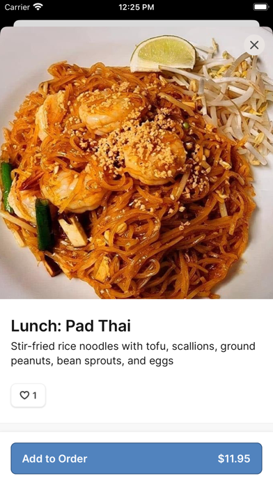 Truly Thai Restaurant iPhone screenshot 4 - Food & Drink app