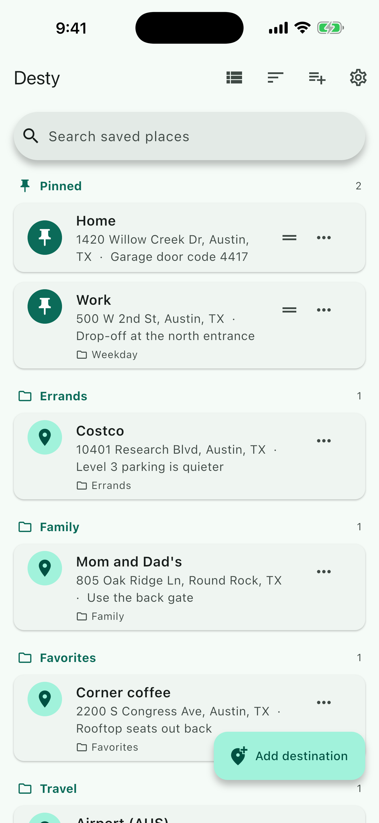 Desty: Places & Directions screenshot 5