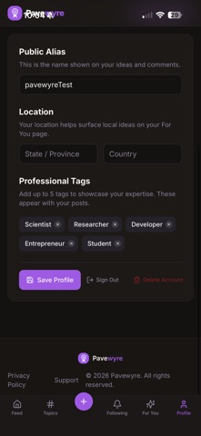 Pavewyre screenshot
