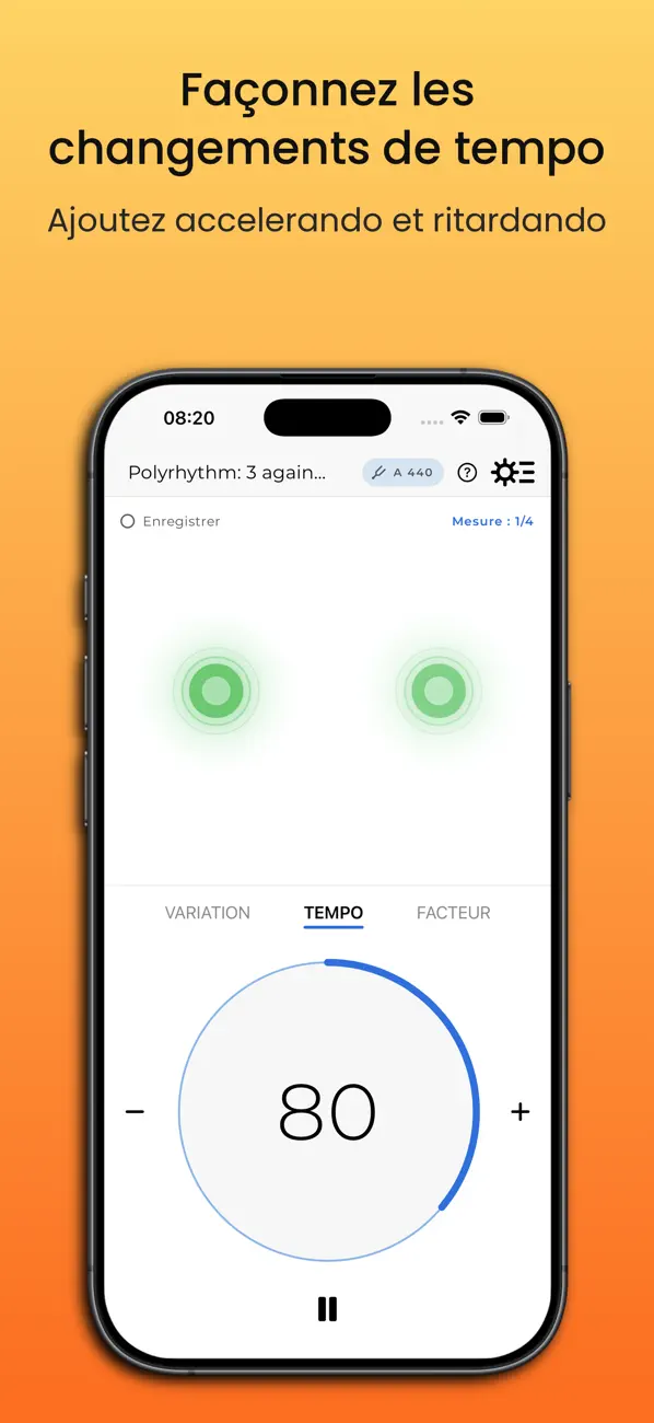 Screenshot #1 pour Metron (Pro Metronome)