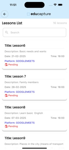 Educapture screenshot