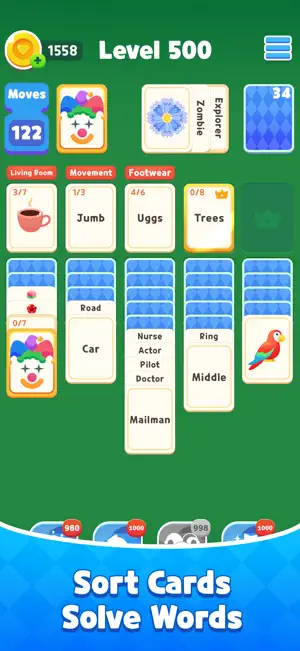Word Solitaire: Card Puzzle screenshot 1