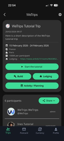 WeTrips - Group Trips Screenshot 2 of 10